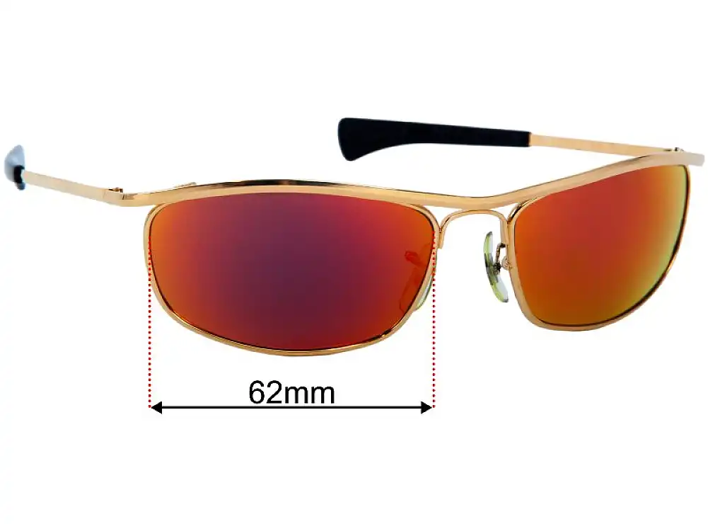 Ray-Ban B&L L0255 Olympian I Deluxe 62mm Replacement Lenses